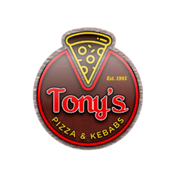 Tony's Pizza & Kebab logo.